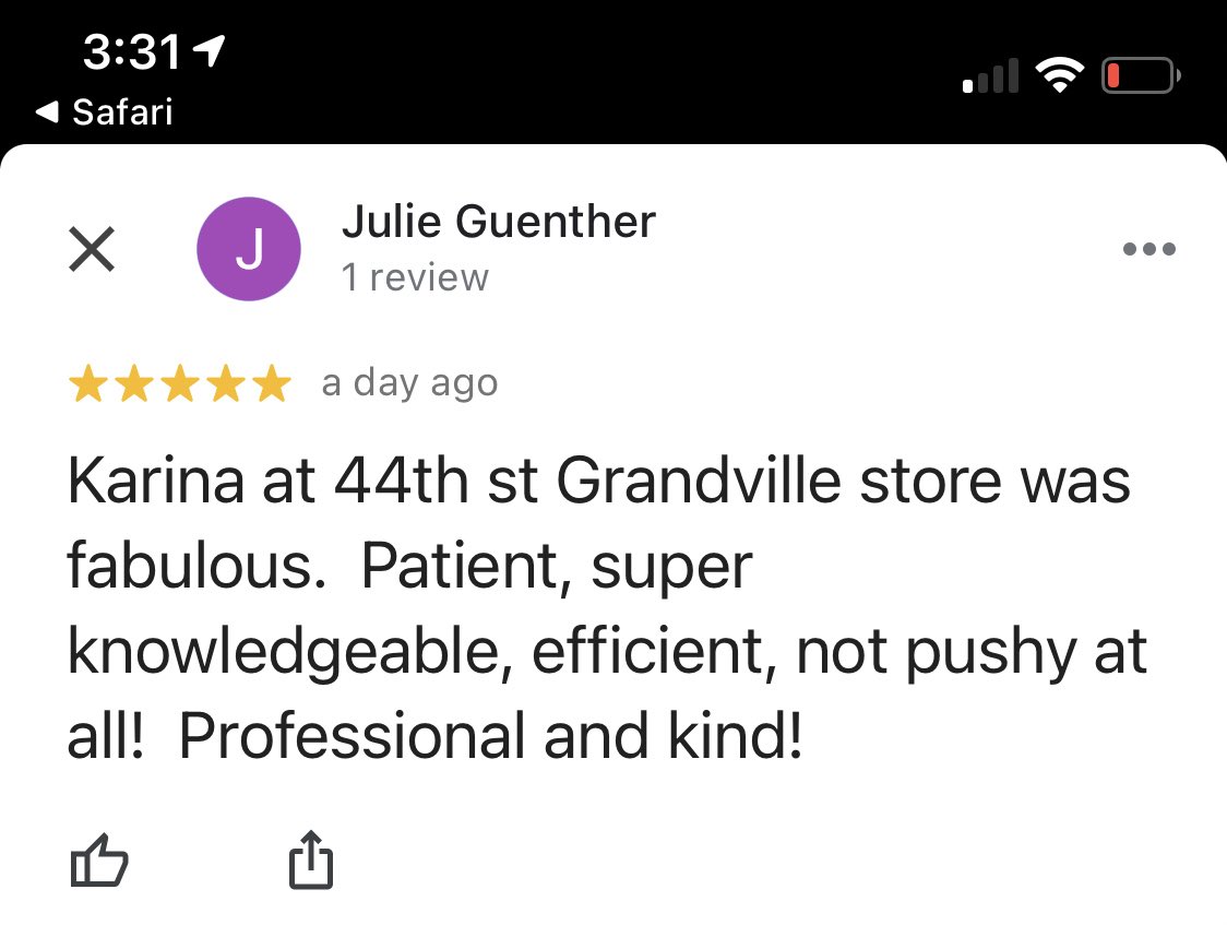 Two absolutely amazing reviews from Grandville’s best! Huge shoutout to Karina and Danielle! #lifeatatt <a href="/DemetrusHayes1/">Demetrus Hayes</a> <a href="/Jason_Ziemba/">Jason Ziemba</a> <a href="/TomMonahan10/">Tom Monahan</a> <a href="/GreaterLakesMkt/">Greater Lakes Market 🌊</a> @BrandonCookeASM