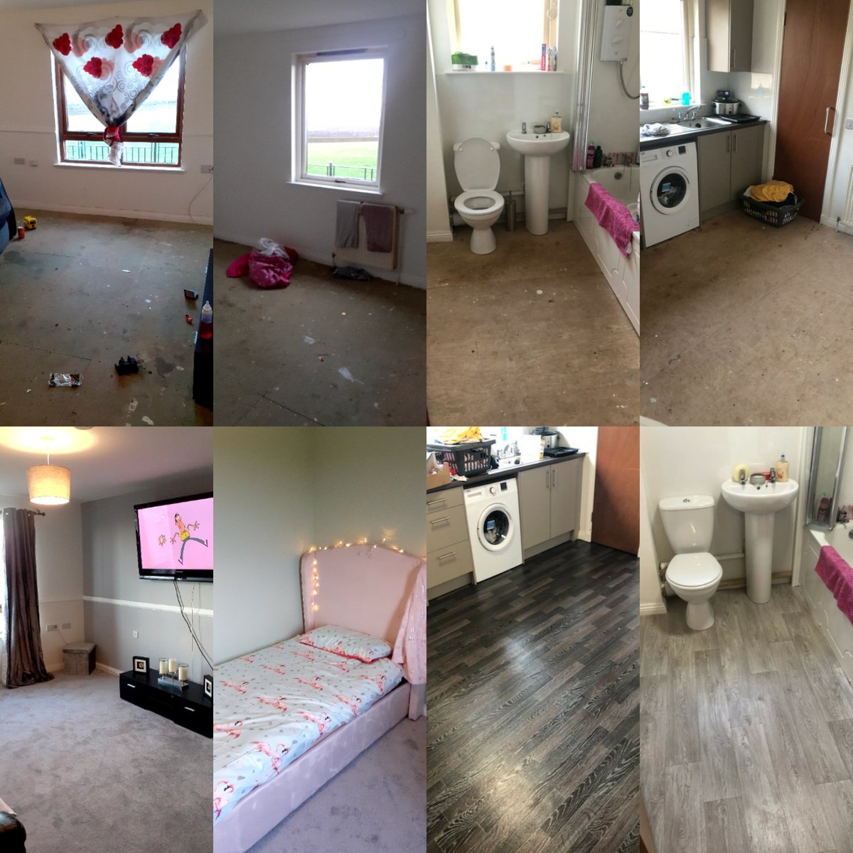 We came across a family in dire of  need of help when we delivered food to them
After hearing their story and how they had been left we were delighted to be able to transform the full house all thanks to the fantastic donations from businesses and donations from our community ❤