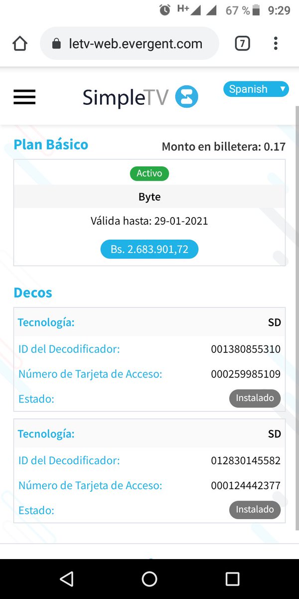 castrojulio87's tweet photo. @SimpleTVVE Me cortaron el servicio aún teniendo 17 día de disfrute https://t.co/My1WpskFus