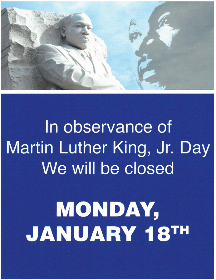 AmadorLearning's tweet image. Amador College Connect will close on Monday, January 18 to honor MLK, Jr.