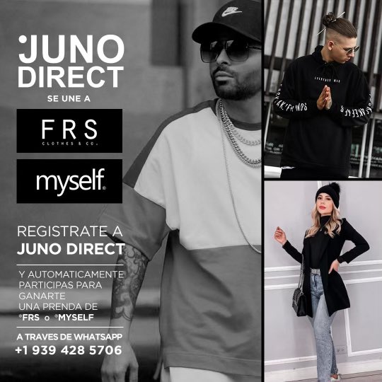 😮Me uni con #FRS y #Myself para regalarles varias piezas de su Nueva Coleccion.  Unete a @Junodirect via WhatsApp 19394285706 para participar / @fresh_clo @myself_clothing_