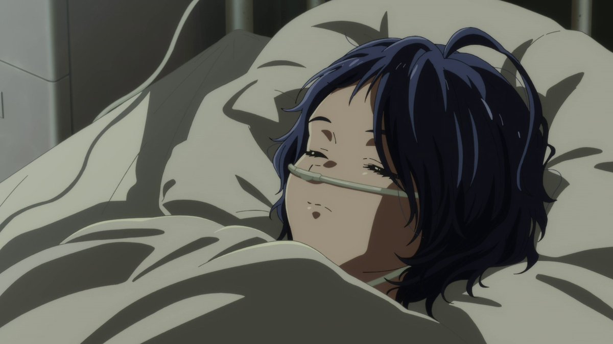 The damage carries over into the real world which is interesting. What's also intriguing is using imagery of a fried egg with blood dripping down on it. I don't know what to make of it, it might be showing how cracking out of one's shell can be dangerous or leave one vulnerable.