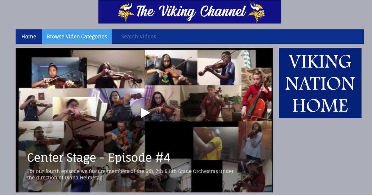 Our fabulous MS musicians are back to entertain us again! Head to umasd.org/vconline to see Episode #4 of Center Stage as you will see performances by the 6th Grade Orchestra &amp; the 7th &amp; 8th Grade Orchestra. All under the direction of Diana Helmetag!