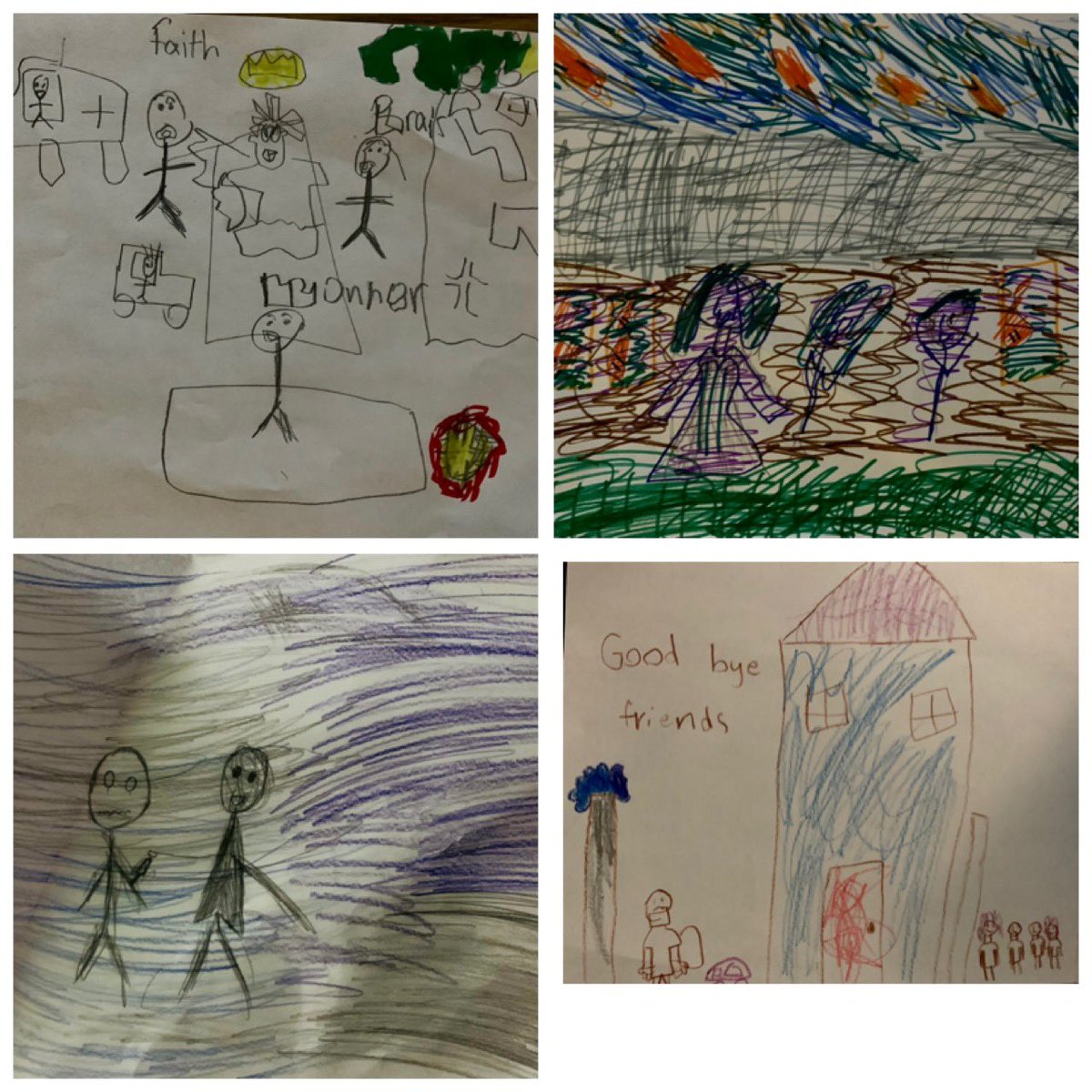 psecounselors's tweet photo. In K, 2, & 4th grades, we are studying the journeys of artists @artistbasquiat and @TyreeGuyton to explore perseverance and social responsibility. I โค๏ธ the studentsโ inspired art. @javaka_steptoe @charlesbridge #magictrash #radiantchild #lifegetsmessy #schoolcounseling https://t.co/VSv5dk6vAh