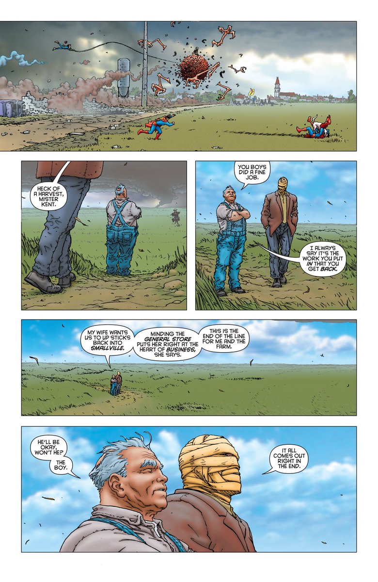 Love how Clark gets to bring some comfort to his dad's memory in three different ways, in different eras.