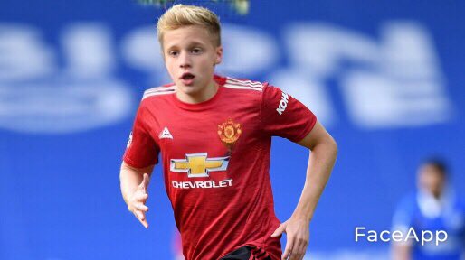 An extremely young Donny Van de beek is the next on the list