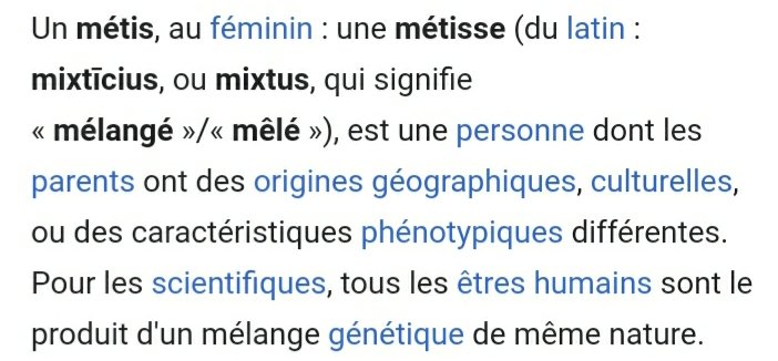 SahoulbaE's tweet image. 2021 sachez que METISSE c&apos;est pas un mélange de BLANC ET NOIR , ça n&apos;a rien à voir avec la couleur de peau !
Donc arrêtez de fantasmer sur un bébé caramel pour dire que vous avez fait un métisse!
Anglais et français ça fait un métisse!
Sudiste et nordiste ça fait un métisse !