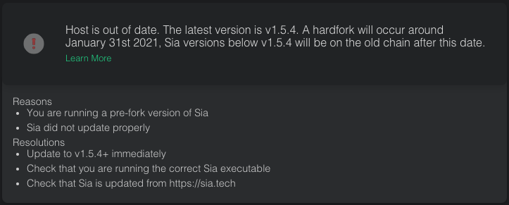 Host Manager v1.0.30 has been released and the siacentral/sia docker image has been updated to support the hardfork.

Hosts below v1.5.4 will now receive a warning to update on Sia Central's host troubleshooter.