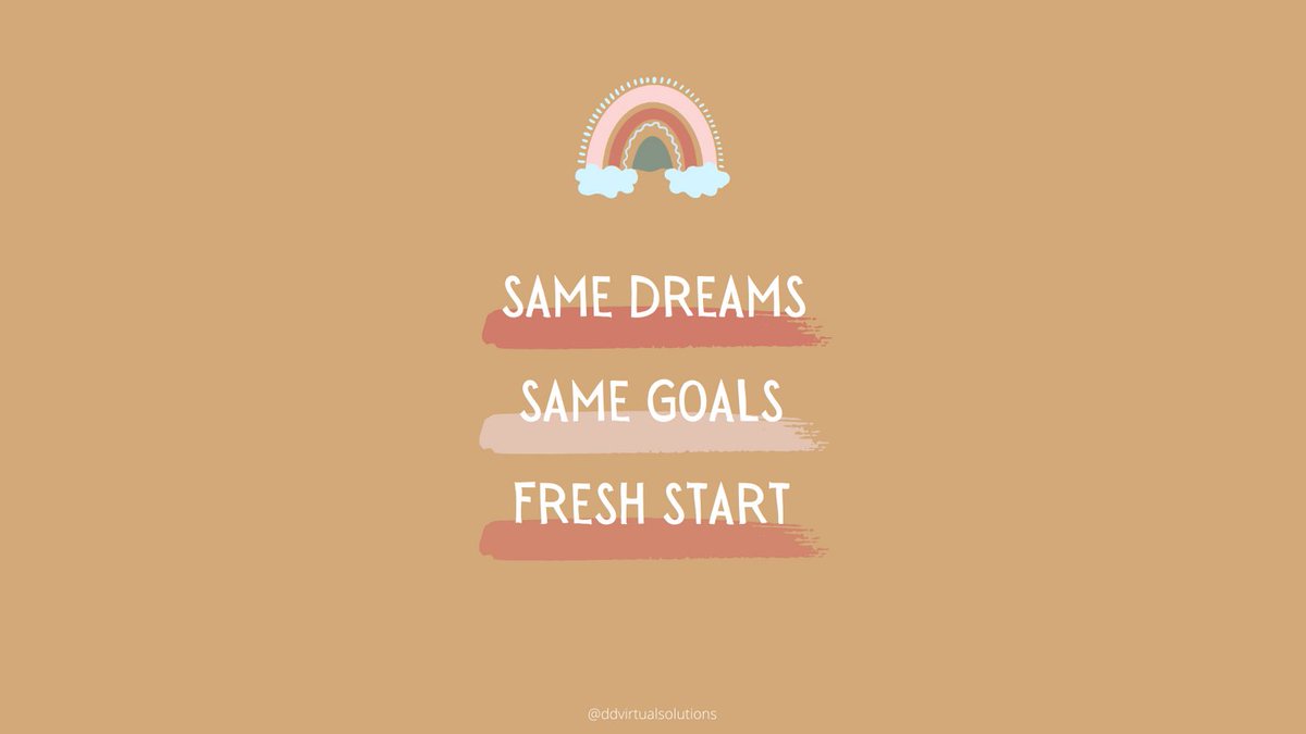DDVirtual's tweet image. This year will be a fresh start for all of us. Keep chasing your dreams!

#motivation #freshstart #beginnings #virtualassistant #socialmediamanagement #canva