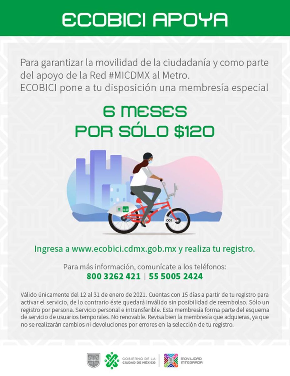 ECOBICI CDMX on Twitter: ECOBICI CDMX on Twitter: