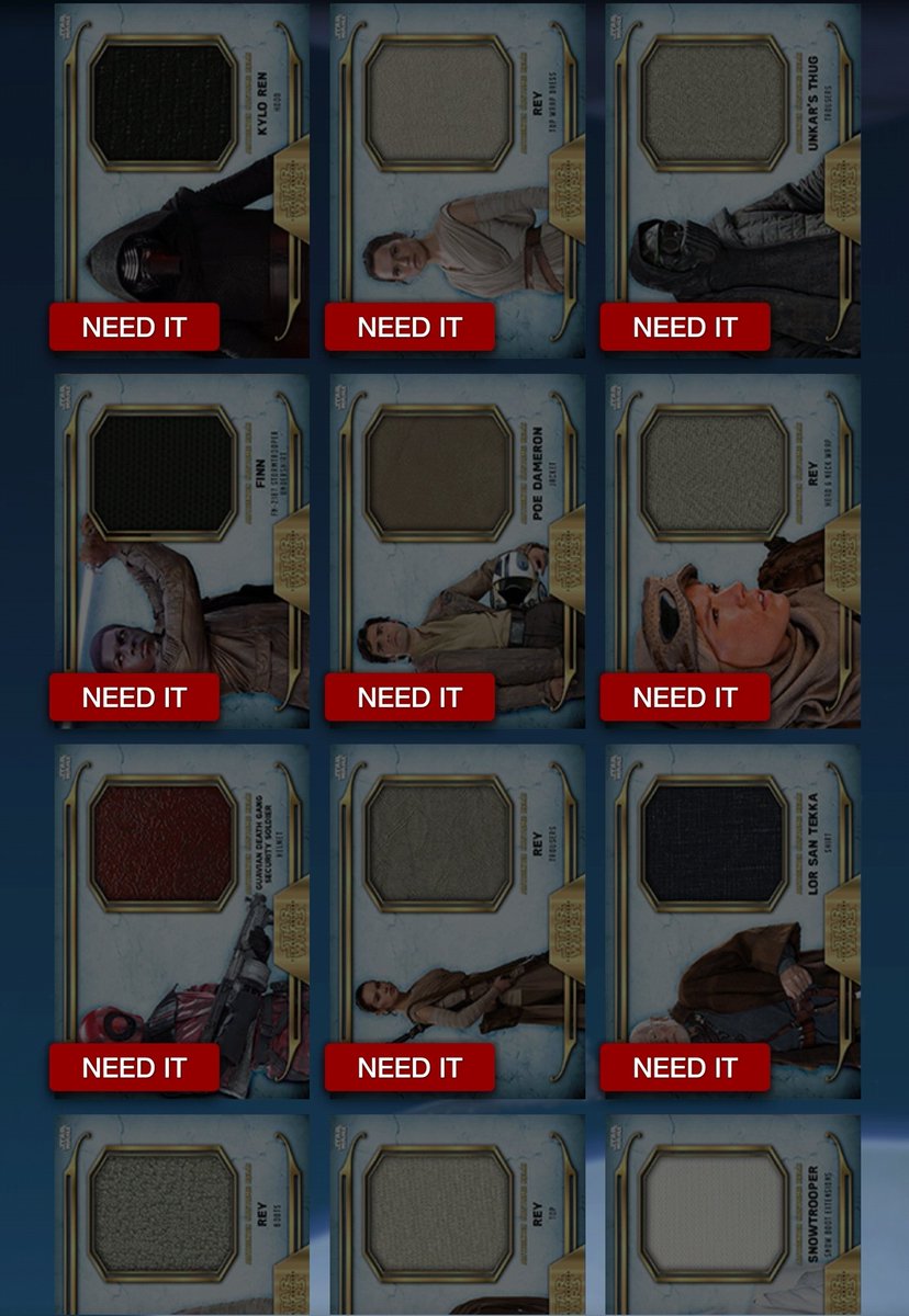 SWCTBinks's tweet image. Hey @ToppsSWCT, any chance these go the way of the Battle Ready and get moved to a more appropriate tier?