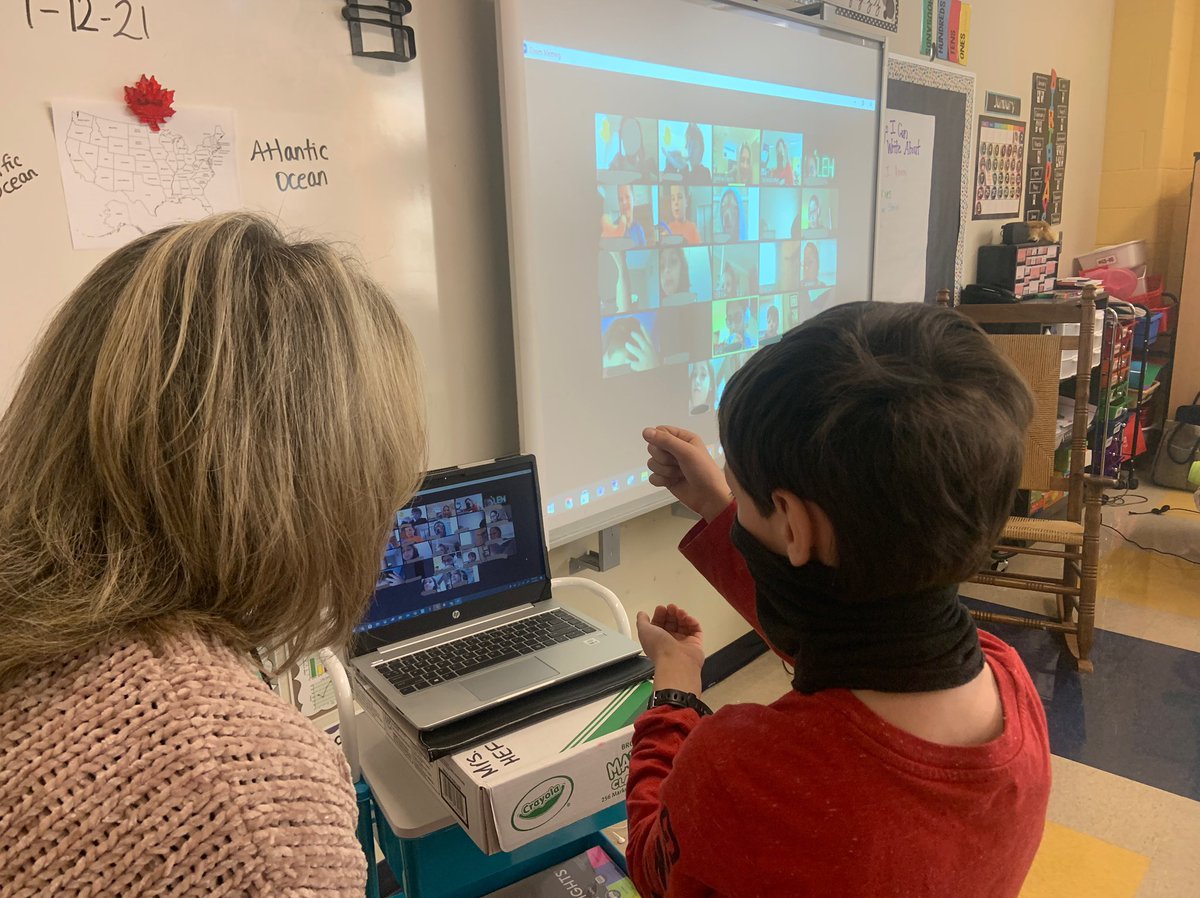 ITRTtinytech's tweet image. Grade 3 students explored diversity with the book Same, Same, but Different, then played Mystery Zoom with another classroom in the U.S. by asking and answering clues. We completed our lesson with a kindness challenge for the week ahead! @HanoverSchools #passionforkindness