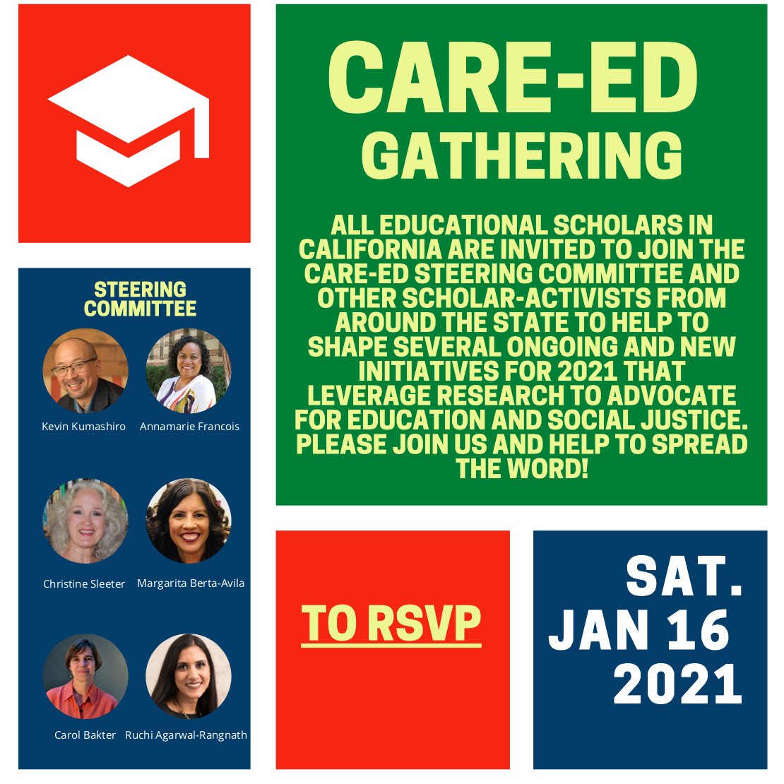 Who's joining us on Saturday @CARE_ED gathering? #scholaractivism #educationadvocacy #criticaleducators care-ed.org
