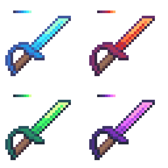 Zatom Swords For Upcoming Texture Pack Texturepack Minecraft Pixelart Recolor Pvp Pvppack Cutlass T Co Wjheevmtzw Twitter