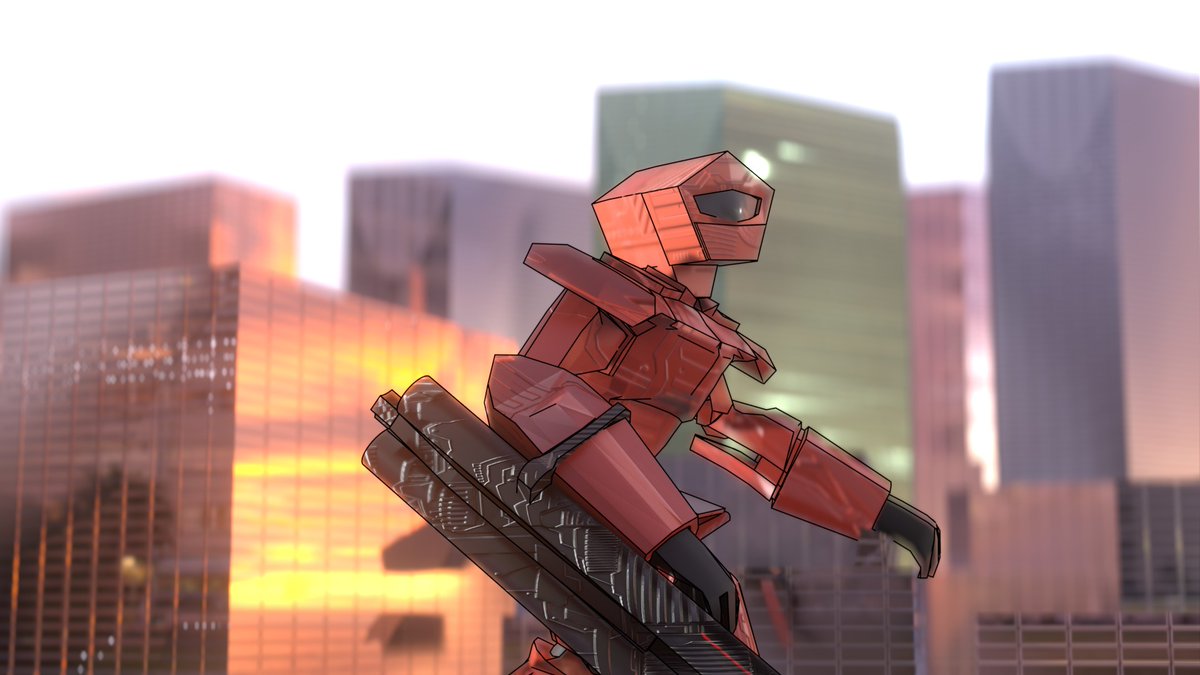 ProducerArthur's tweet photo. Designation: Idolatry. A few renders (some old, and some new) of a Gundam/Jaeger inspired mech design I worked on over the summer. I never quite got the animation rig working, but I love this pose. https://t.co/F9riMzh8DB