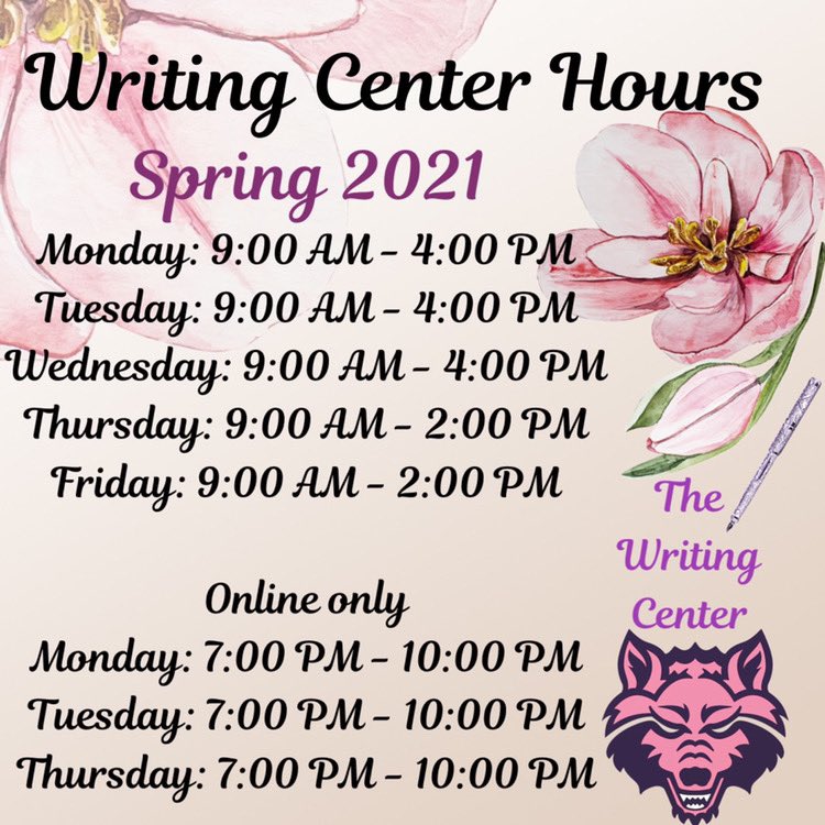 New semester, new hours! Come see us when we open on the 19th!