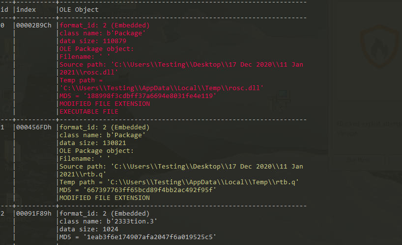 h2jazi's tweet photo. #APT #Donot maldoc. 
It is exploiting equation editor vulnerability to create a scheduled task to execute its payload.

The  payload is a downloader that downloads an additional payload, removes its scheduled task and creates two new tasks to execute downloaded payloads. https://t.co/K5DsX2iJco
