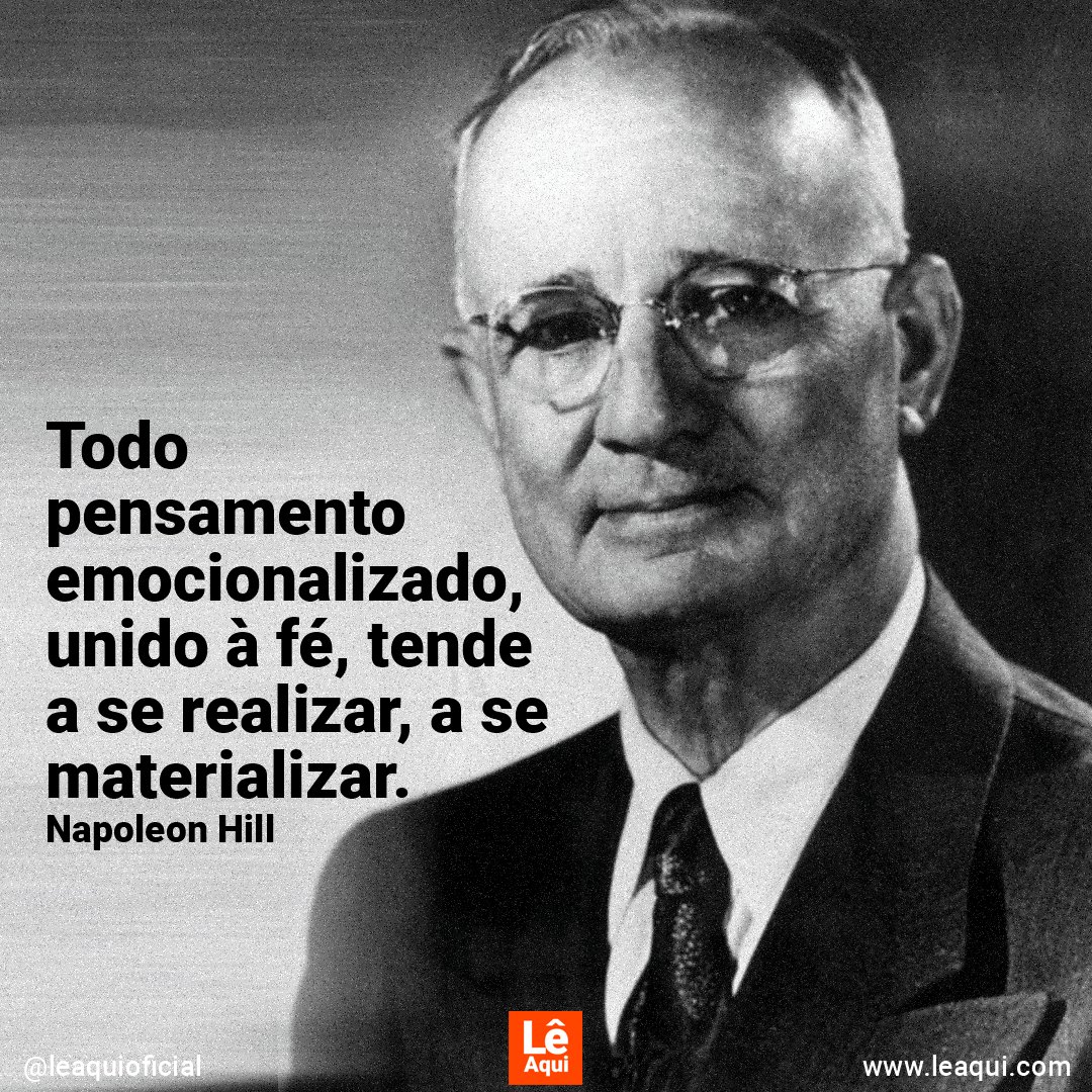 leaquioficial's tweet image. Todo pensamento emocionalizado, unido à fé, tende a se realizar, a se materializar.
Napoleon Hill

Lêaqui: a mensagem certa na hora certa

#leaqui #napoleonhill #poderdopensamento #leidaatração