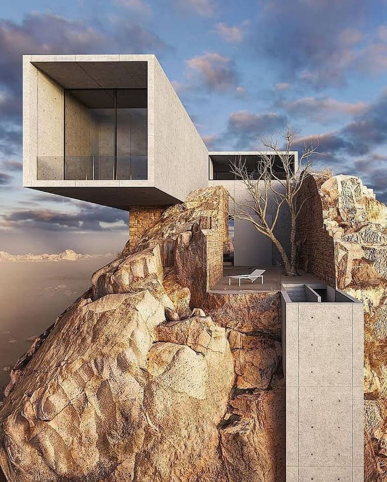 arquitecturapur's tweet image. &quot;Casa en la roca&quot; hermosa colaboración de @ameyzing_architect   
Nos encantará leer tu opinión de este diseño.

#arquitecturapura #arquipuros #arquitectura  #arquitecturamex #arquitecturaydiseño #maqueta #modelo3d #modeloarquitectonico #archilovers #archnews #archdaily