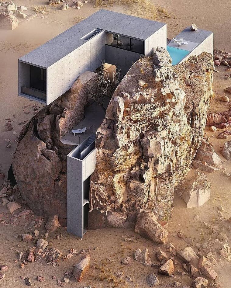 arquitecturapur's tweet image. &quot;Casa en la roca&quot; hermosa colaboración de @ameyzing_architect   
Nos encantará leer tu opinión de este diseño.

#arquitecturapura #arquipuros #arquitectura  #arquitecturamex #arquitecturaydiseño #maqueta #modelo3d #modeloarquitectonico #archilovers #archnews #archdaily