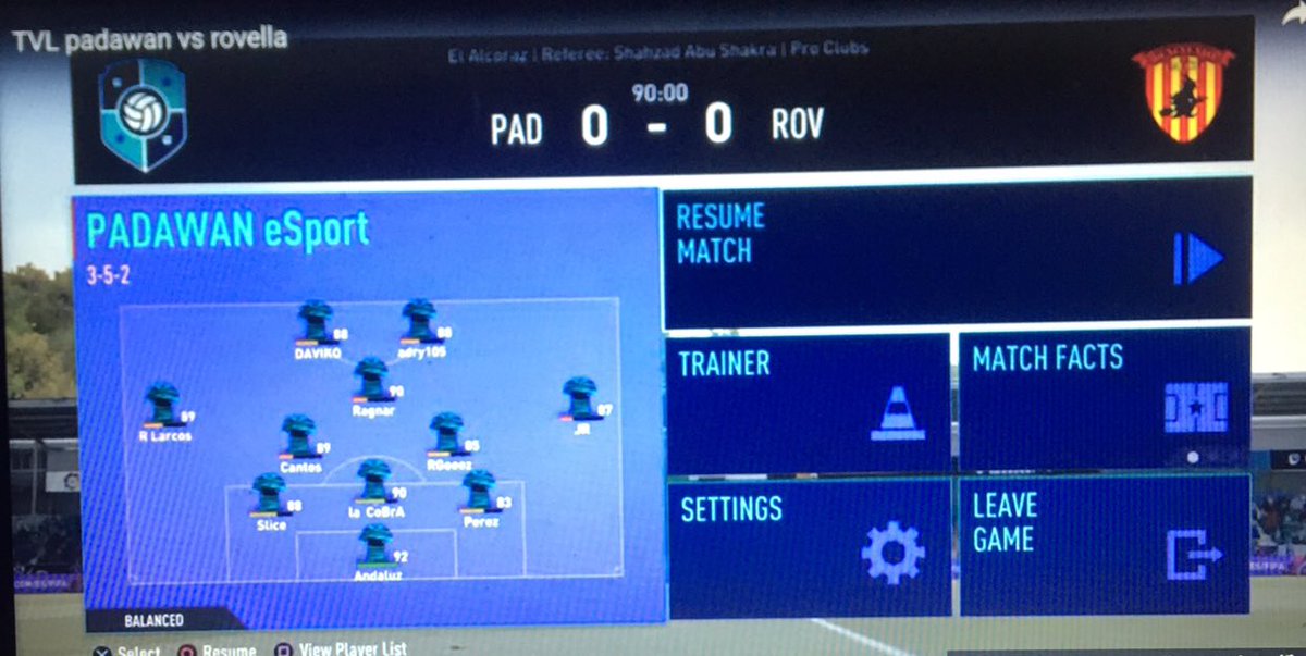 🔵⚪️🔵 Seguimos sumando..1 punto más contra un gran rival 🔵⚪️🔵 @RovellaEsports