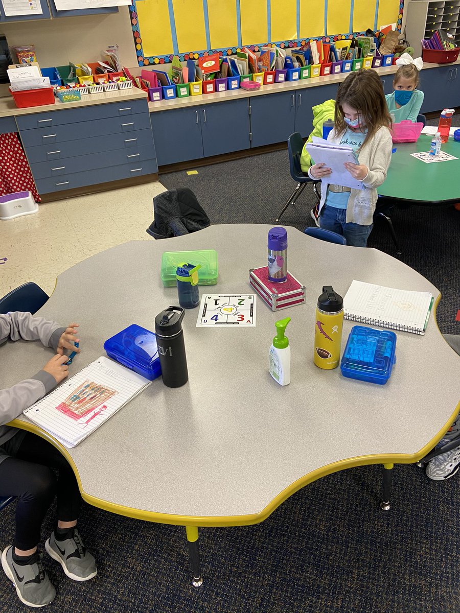 ShannaAlstead's tweet photo. Round Robin strategy to share our responses to our interactive reading book. @Crestview2 #CVrelentless https://t.co/r0c497pM7K