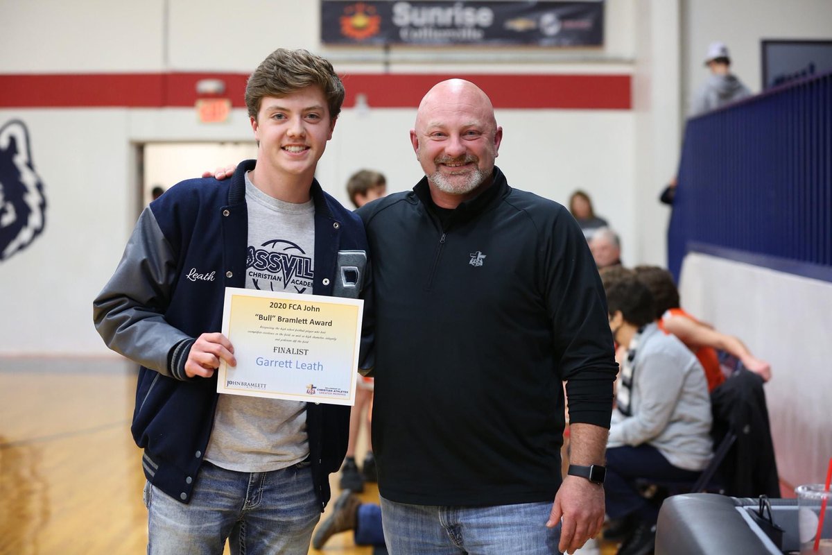 Greater Memphis FCA (@memphisfca901) on Twitter photo Congrats to our 2020 John ‘Bull’ Bramlett Award winner and finalists.
Winner: Peter Nearn <a href="/ECSAthletics/">ECS Eagles Athletics</a>
Finalists:
Harrison Wilkes <a href="/YouAreHouston/">Houston Athletics</a>
Jaden Malone <a href="/CHSDragons/">Collierville High</a>
Garrett Leath <a href="/RossvilleAcad/">Rossville Christian Academy</a>
Luke Moore -not pictured <a href="/Favathletics/">Fayette Academy Athletics</a> Congrats to our 2020 John ‘Bull’ Bramlett Award winner and finalists.
Winner: Peter Nearn <a href="/ECSAthletics/">ECS Eagles Athletics</a>
Finalists:
Harrison Wilkes <a href="/YouAreHouston/">Houston Athletics</a>
Jaden Malone <a href="/CHSDragons/">Collierville High</a>
Garrett Leath <a href="/RossvilleAcad/">Rossville Christian Academy</a>
Luke Moore -not pictured <a href="/Favathletics/">Fayette Academy Athletics</a>