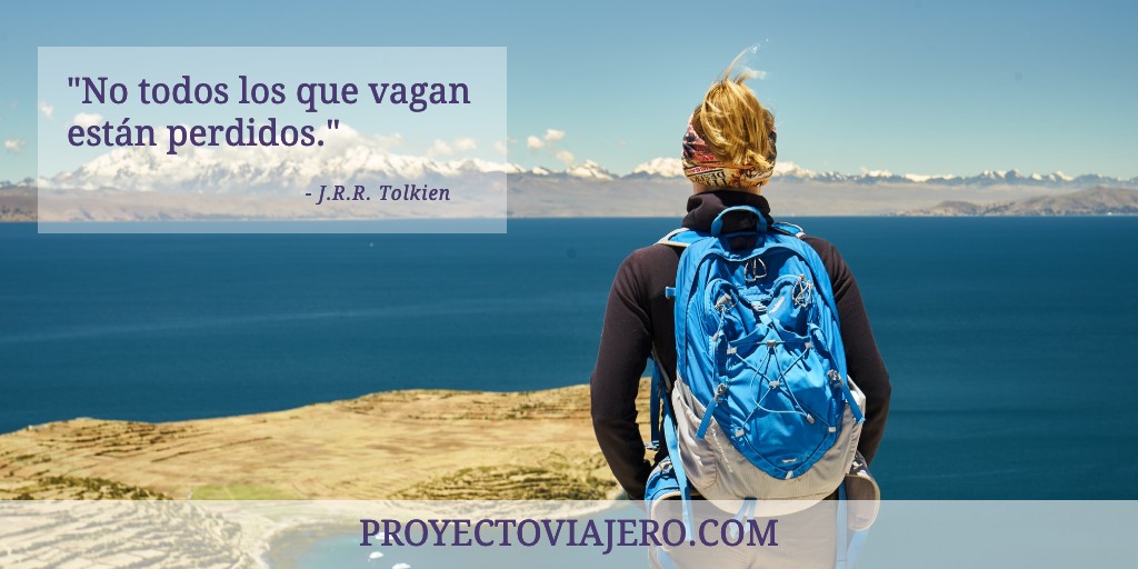"No todos los que vagan están perdidos" -> JRR Tolkien (El Señor De Los Anillos)

¿Sabías que #wanderlust tiene más de 165 Millones de entradas en #Twitter?

Mañana te contamos en un post cual es su significado y de donde viene.

#espiritualidad #Viajeros #Tolkien