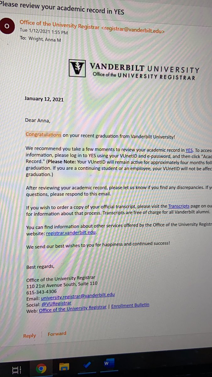 dr__mckay's tweet photo. Wait... I have a masters degree??? Ok cool ๐ #DidNotKnowThat #ThanksVandy #AcademicTwitter #AcademicChatter #PhDLife #PhDChat https://t.co/MCv9tu4B9X