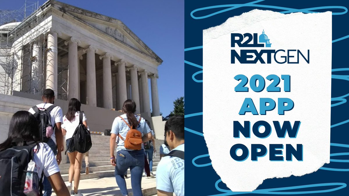 CHCI's tweet photo. Are you a high schooler interested in learning about how our government works? 

R2L NextGen, CHCI's national Latinx youth leadership program, is now accepting applications! 

Learn more and apply today! DEADLINE: Feb. 15, 2021

https://t.co/w6yvSarkk2 https://t.co/ycgZnneEf8