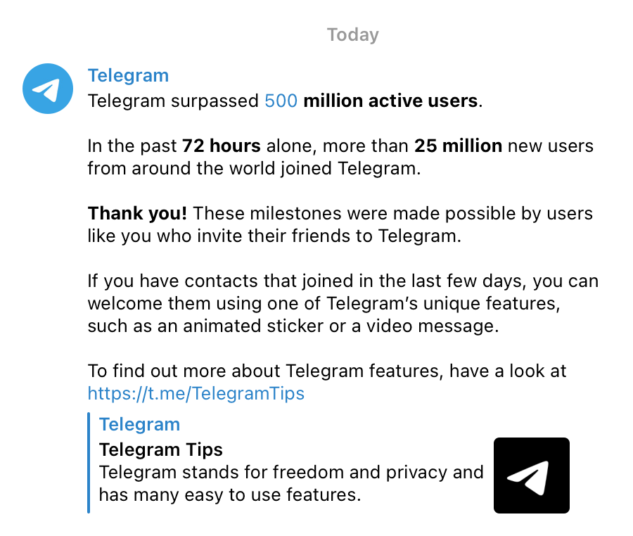 CoffinVideo's tweet photo. Download @telegram

#privacymatters #Deletewhatsapp #WhatsappNewPolicy #WhatsAppPrivacyPolicy 
#privacy https://t.co/AxeOKstBAj