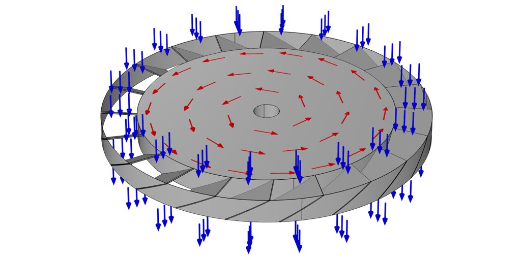 COMSOL_Inc's tweet photo. Good things can happen in vacuum. Low-pressure environments are essential to:
* #ParticleResearch
* Semiconductor chip production
* & more
Ultrahigh vacuum environments can be achieved with a turbomolecular pump. Learn how to simulate these pumps ➡️ https://t.co/h2Zgk3RZCA https://t.co/IN0auF9rQq