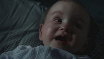 staring as early as six months old , sam is forced to ingest demon blood against his will and is forced to have this foreign object in him forever