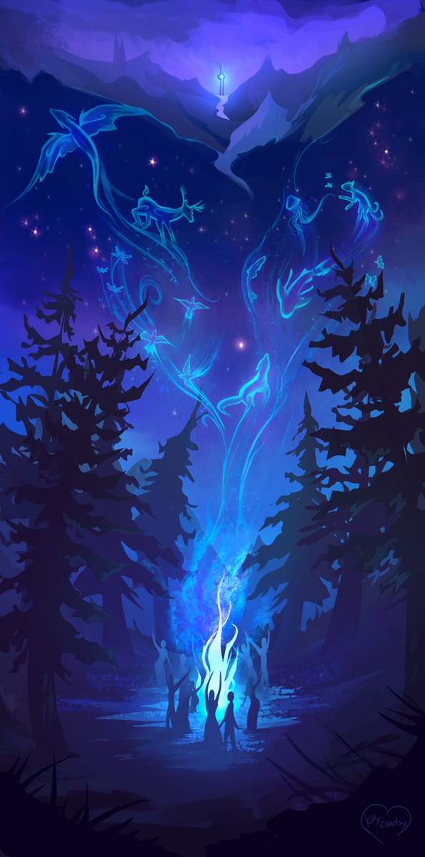 KittyCraftsy's tweet photo. One for #PortfolioDay 
I'm Kitty-Craftsy aka Samantha, love to create fantasy sceneries. And art what tells a story. As these examples beneath. Freelance artist/Designer. https://t.co/DPnpc4DjUh