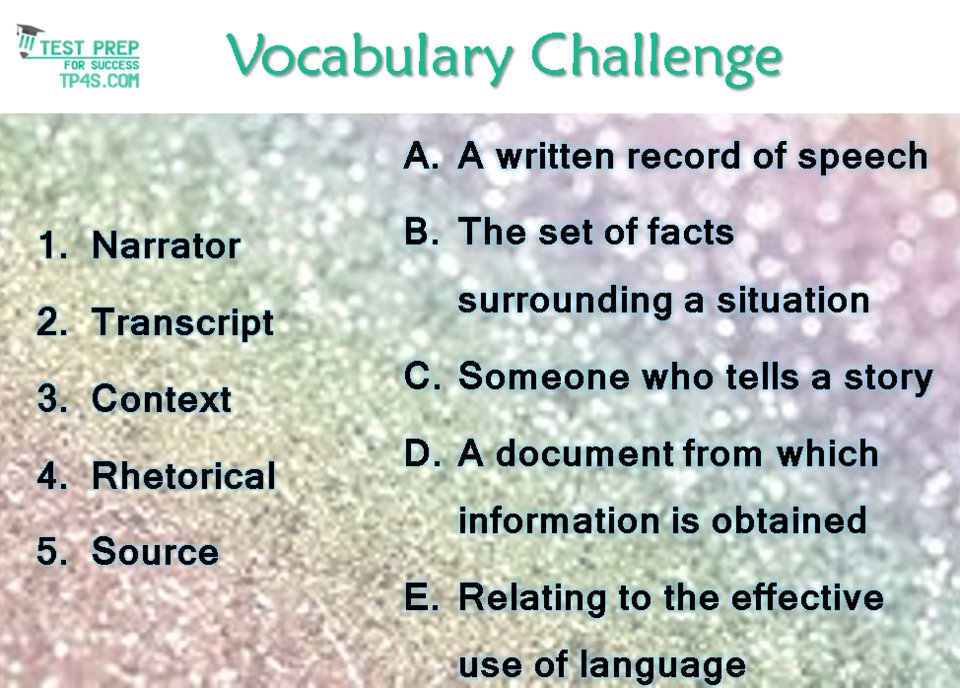 HRK2's tweet photo. Here's your chance to learn something new today!  Match each #SAT word in this #Vocabulary Challenge to its correct definition and post your answers.   I'll "like" it if you're right!  #education #teachers #learning #English #language https://t.co/v3z1ZxozVj