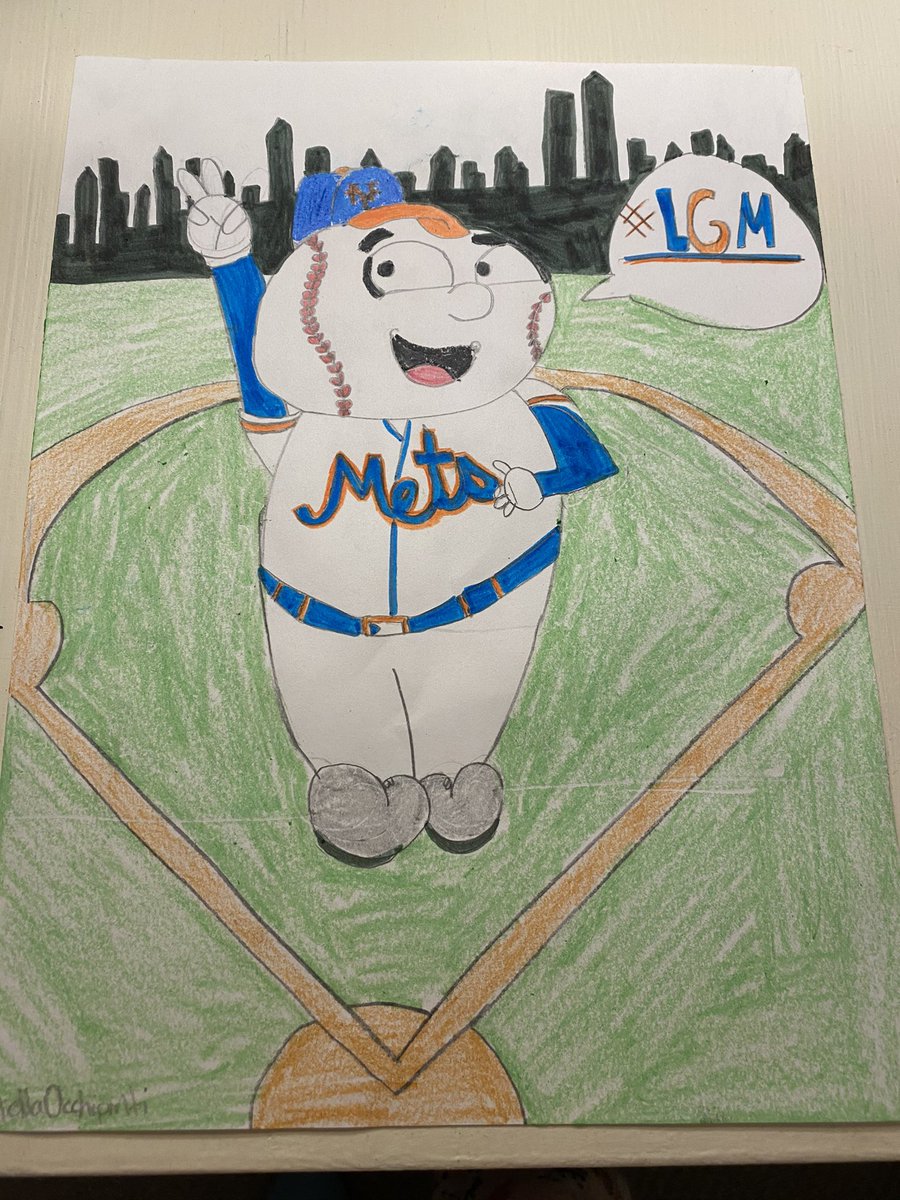 #LGM <a href="/StevenACohen2/">Steven Cohen</a> my 8 yr y/o daughter drew this..she’s a huge fan and cannot wait for the 2021 season !!! <a href="/JoeOcch720/">Joseph Occhipinti</a> <a href="/The7Line/">The 7 Line</a> <a href="/Mets/">New York Mets</a>