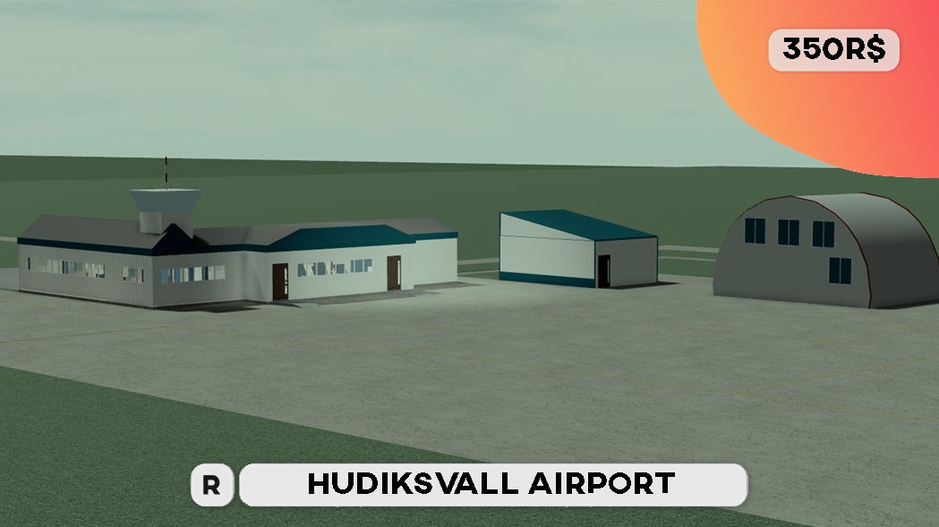 RobloxRAVAL's tweet photo. We have officially released Hudiksvall Airport! Go grab yourself a copy today at the HUB! https://t.co/PmaiT7vapU
