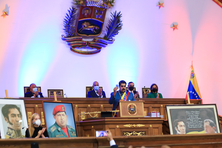 #EnVivo 📹 | En alusión a la controversia por la Guayana Esequiba, el Dignatario apuntó que Venezuela alertó que "se han confabulado Estados Unidos, Canadá y Reino Unido para apoyar a Guyana".