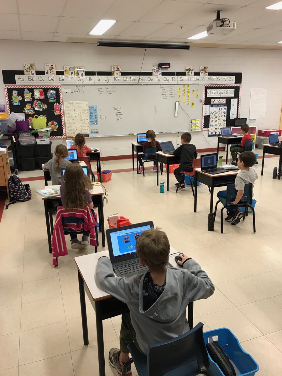 ChedECGA's tweet photo. Ms Dort’s Gr. Primary class working on their reading skills using Squiggle Park. https://t.co/ErLFknxhEq