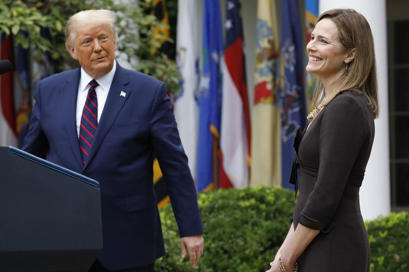 Wonder if Amy Coney Barrett has pictures like this framed and up in her house or not.