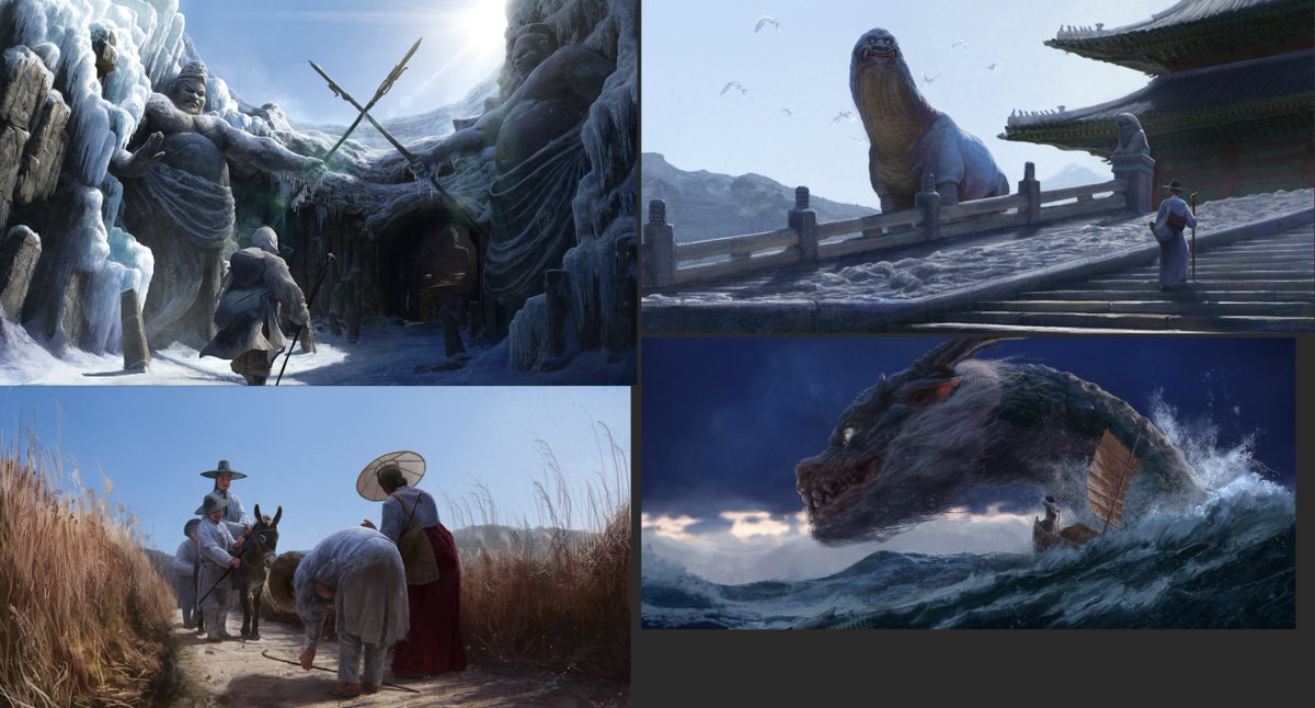 byeongwooyoo's tweet photo. what's good, what's good,#PortfolioDay   
it's ya boy Byeongwoo!!!
 I'm a novice concept artist student, learning for. 
nowadays I'm working on some of the Joseon Dynasty (Korean kingdom) concepts of mine. ya know. 
um... I'm out! https://t.co/hrkO4m0Ox5