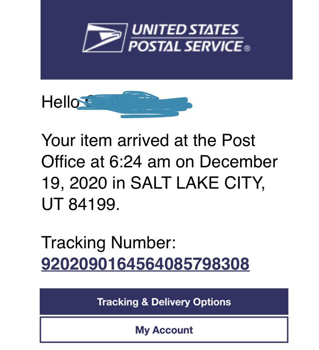 katiegee12's tweet photo. @USPS Except it won’t get there. I shipped this a MONTH ago, and there’s been no update since December 19th! I shipped 2 identical packages on the same day, to the same place...the other one got there 3 days after shipping. How is this okay?! #USPSdelays #uspslies #uspsfails https://t.co/hWhIpwfcxZ