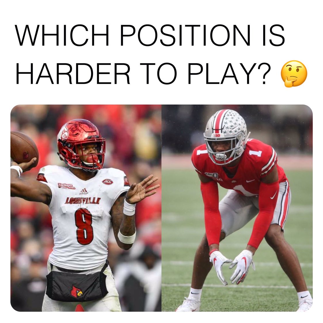 ExpoRecruits's tweet image. Let’s argue, which position is harder to play? QB or DB? 🤔👀