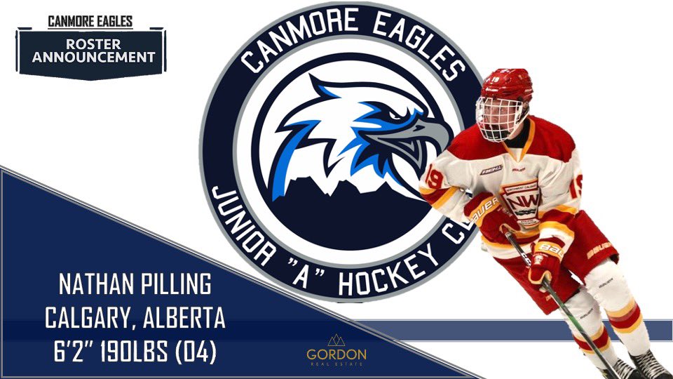 🚨 Announcement 🚨 
.
We are excited to welcome 04’ forward @npilling19 from The Calgary Flames U18 AAA program to the Canmore Eagles organization. 
Nathan sits second on team scoring before the season came to a pause and we couldn’t be more excited to have you join the Eagles.