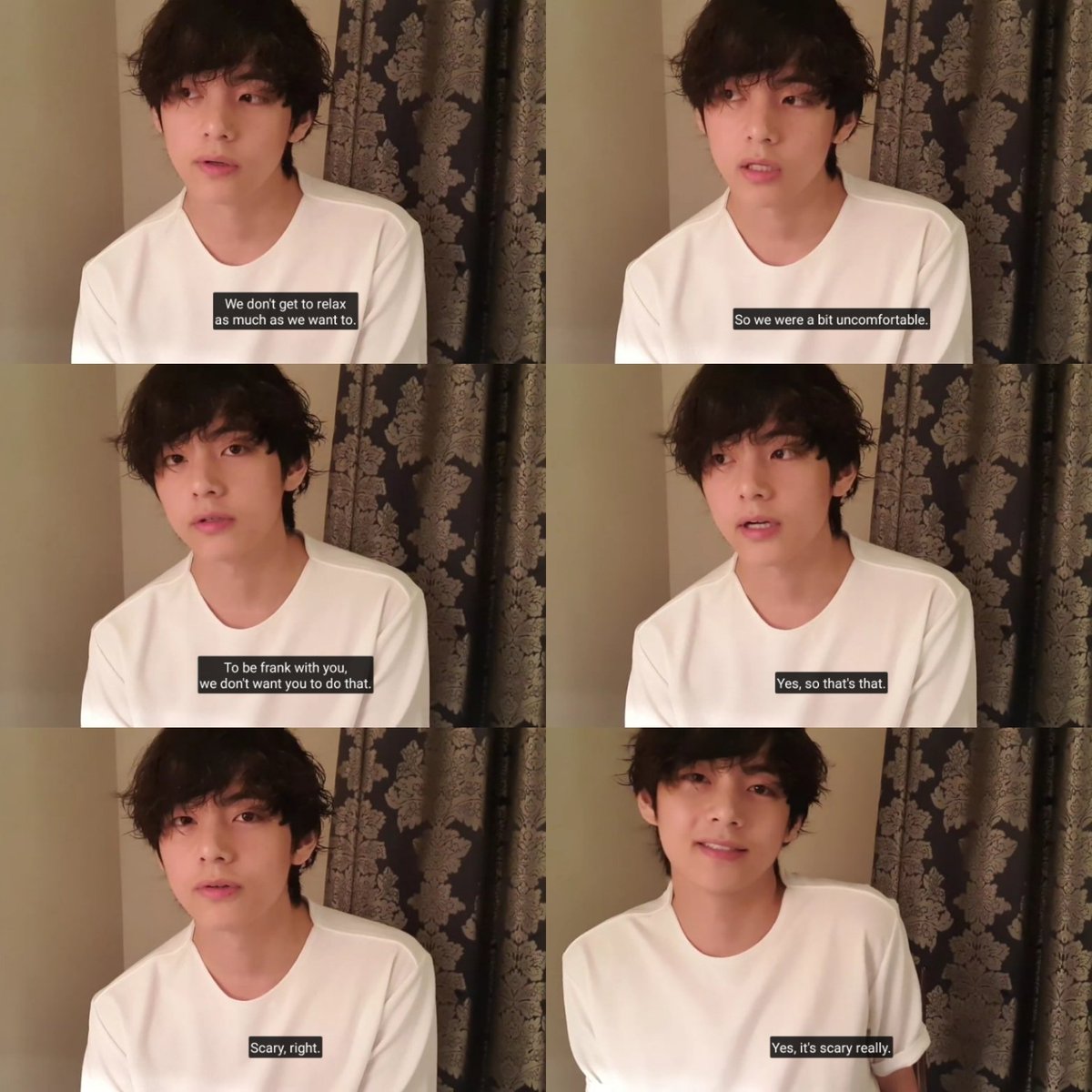 But when you get right down to it, you shouldn't have to wait for Big Hit's blacklist to decide how you feel about fansites.Taehyung spoke out about fans crossing boundaries like in a vlive in 2019 (starts near the end after 34:10)  https://www.vlive.tv/video/165723&nbsp;