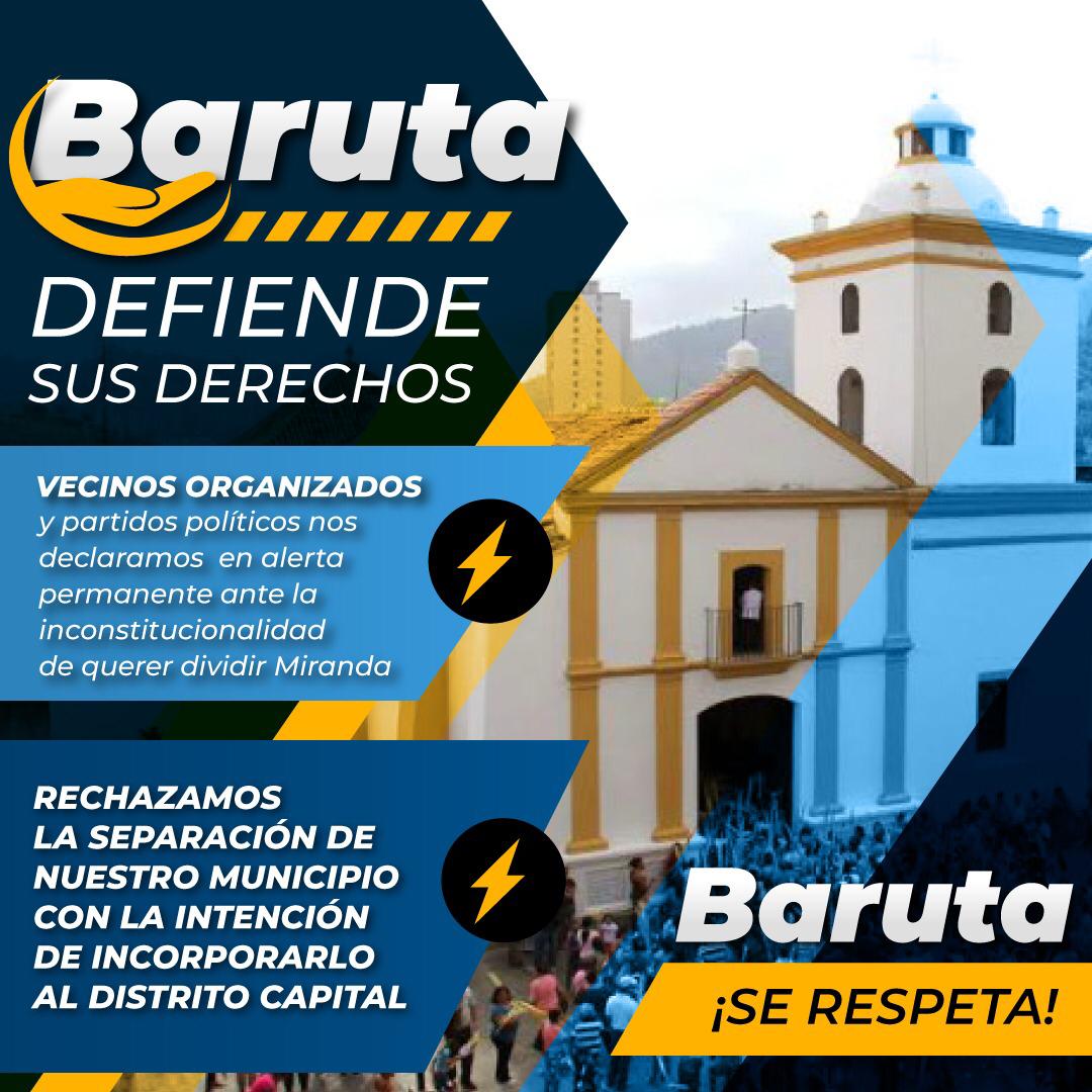 micallearboleda's tweet photo. A través de las Asambleas de Ciudadanos se logrará visibilizar la importancia de este Municipio para el estado Miranda, respaldando y dándole valor para que el régimen no imponga acciones injustas en contra. #BarutaDefiendeSusDerechos https://t.co/S3PVyb3xSp