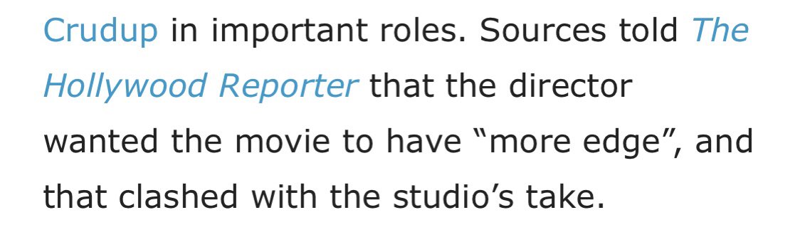 Another known instance was Rick Famuyiwa at the time who was hired to direct Flash. Johns. It’s said that he wanted real world politics which were deemed too “edgy” by the current regime.