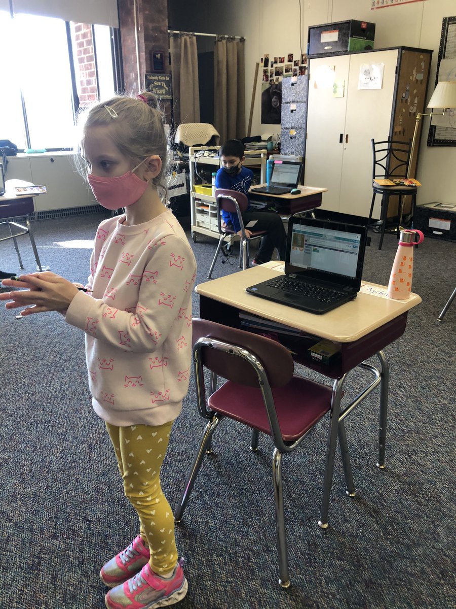 HHSTEM_JPerry's tweet photo. Coding sometimes involves physical movement. These kiddos are turning themselves to mimic the POV of the characters on the screen in order to code an #Angrybird to turn left or right. @codeorg #STEMatHH @kelly_bozzomo #coding #sequencing #pointofview #codingrockstars https://t.co/yRc8v4gp7O