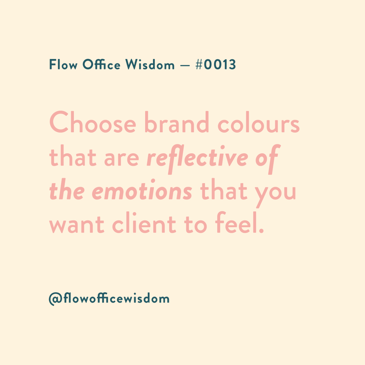 FlowWisdom's tweet photo. When you are determining the brand colours for your business, think about what colours are representative of the emotions that you want your customers and clients to feel when interacting with your services. #flowofficewisdom

Need design support? Send us a DM! https://t.co/4KQ9rAamMs