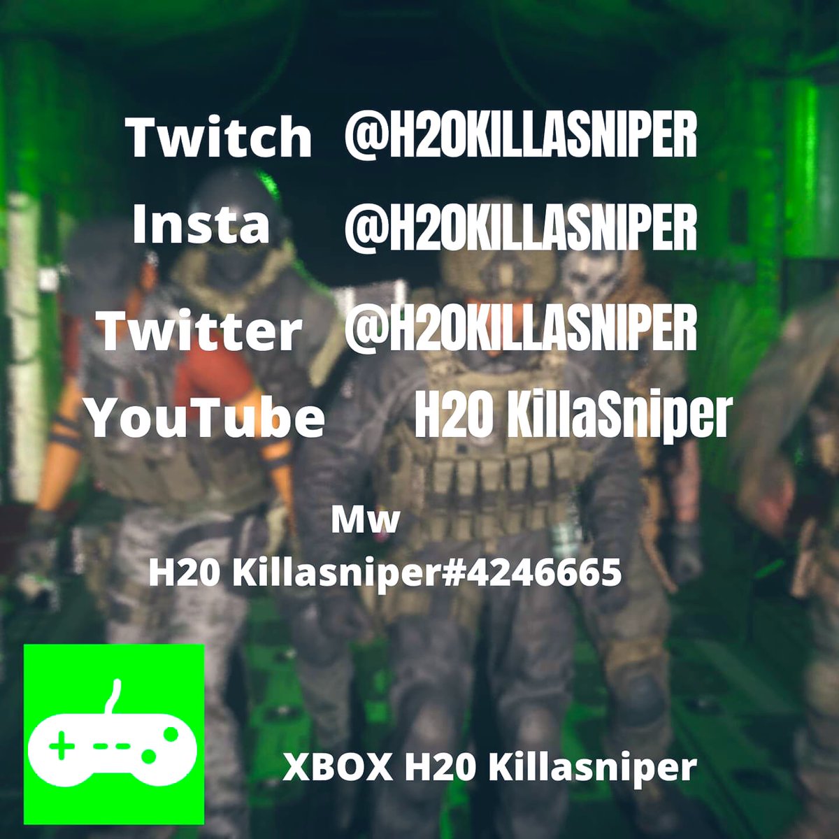 H20killaSniper's tweet photo. https://t.co/BAdSMLwhH5
#twitchaffiliate #newstreamer #twitch #warzone #callofduty #streamer #streamingdaily BE FIRST TO SUB !! BE THE VERY FIRST SUB. #gamer #easylobbies #KD 0.55 going up . #fusioncontroller https://t.co/dYK0txXSs0